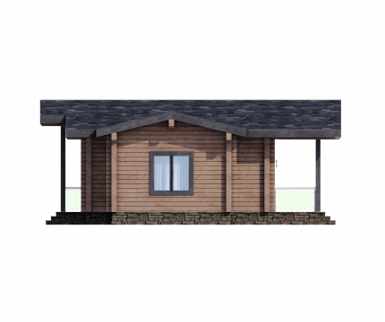 Дом из клееного бруса Анси (mini) – строительство под ключ по выгодной цене в  | Кадрин