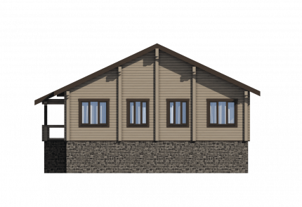 Дом из клееного бруса Лион – строительство под ключ по выгодной цене в  | Кадрин