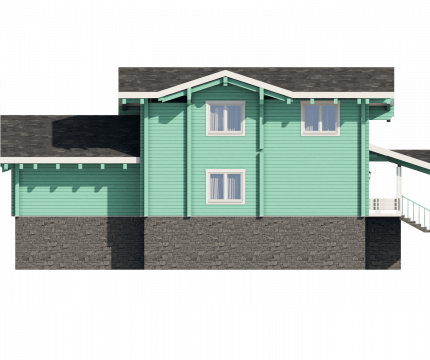 Дом из клееного бруса Морелия – строительство под ключ по выгодной цене в  | Кадрин
