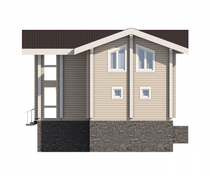 Дом из клееного бруса Гальштатт – строительство под ключ по выгодной цене в  | Кадрин